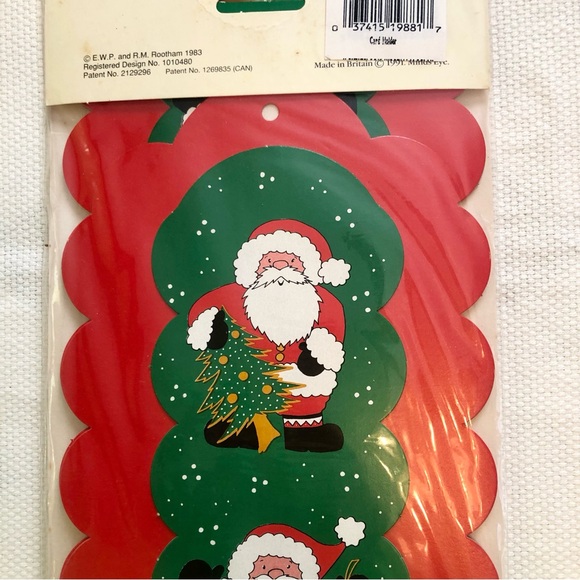 Christmas card display Holder with Santa Holiday - Picture 5 of 6